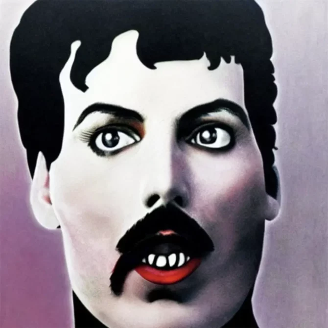 Freddie Mercury in the style of Damien Hirst     84